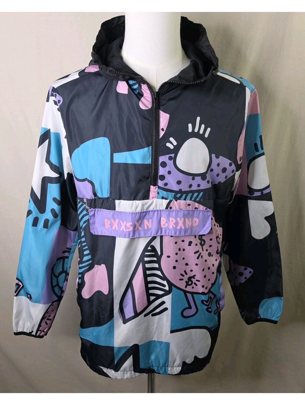 Reason Clothing Windbreaker Hoodie Men's Medium Excellent Shape